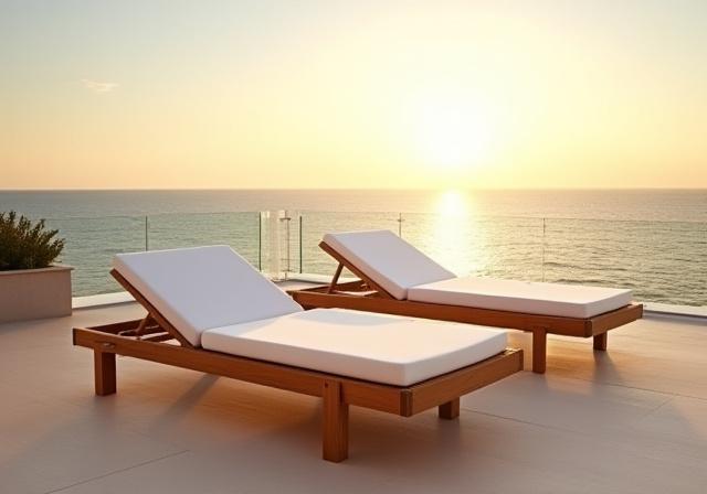 Teak outdoor lounge furniture